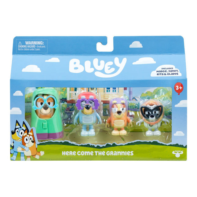 Pack de 4 Figuras Bluey Serie 14 Surtido