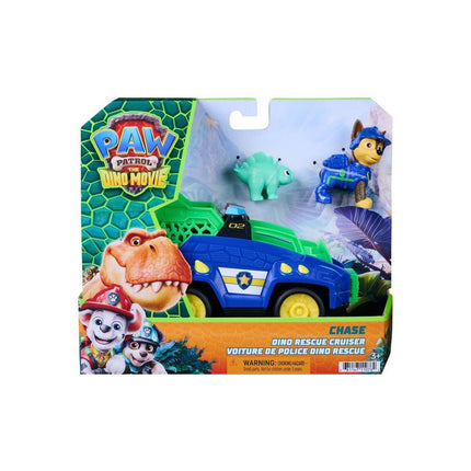 Vehículo Dino Rescue de Chase con Figura y Dinosaurio Paw Patrol