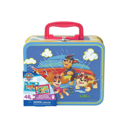 Set 2 Rompecabezas Lenticulares en Caja Metálica Paw Patrol
