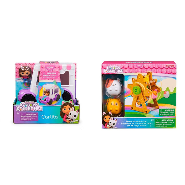 Mini Set Carlita y Rueda Giratoria Gabby's Dollhouse (Surtido)