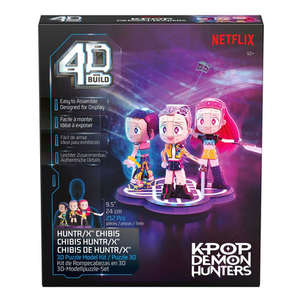 Puzzle 3D 4D Build HUNTR/X Chibis K-Pop Demon Hunters 212 Piezas