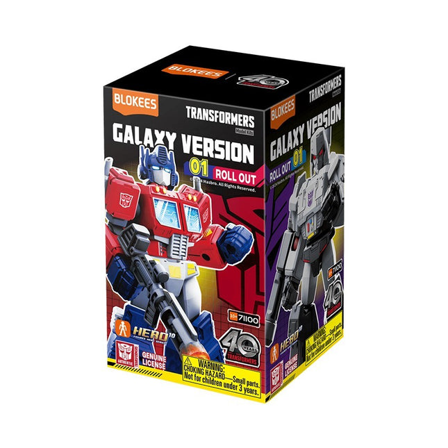 Figura para Armar Blokees Transformers Galaxy Version 01 Roll Out Caja Sorpresa