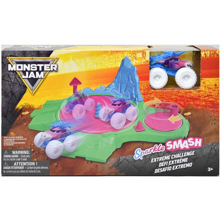 Playset Extreme Challenge Sparkle Smash Spin Monster Jam