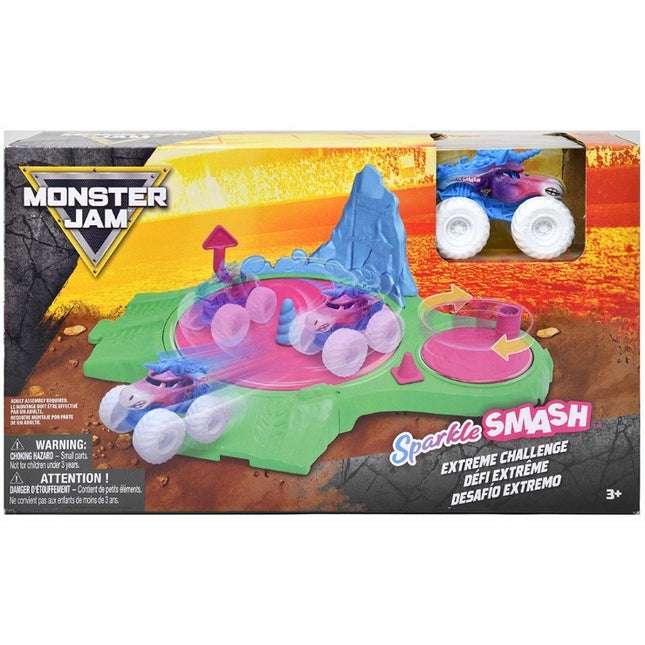 Playset Extreme Challenge Sparkle Smash Spin Monster Jam