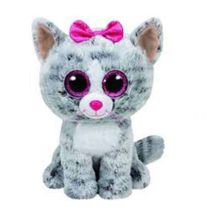 TY BEANIE BOOS KIKI GATO GRIS MEDIANO