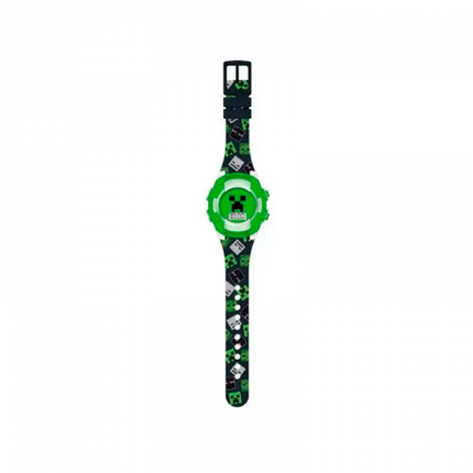 RELOJ MINECRAFT LCD PARPADEANTE VER