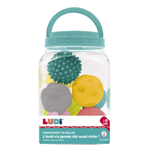 Balde de pelotas sensoriales