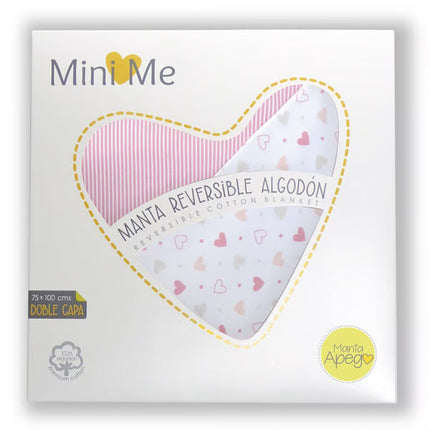 Mantas Reversibles 75*100 cms Corazones