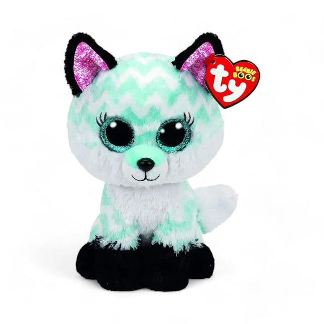 TY BEANIE BOOS ATLAS LOBO AQUA MEDIUM