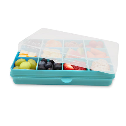 Caja Contenedora Para Snacks Azul