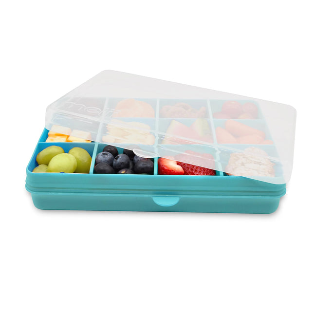 Caja Contenedora Para Snacks Azul