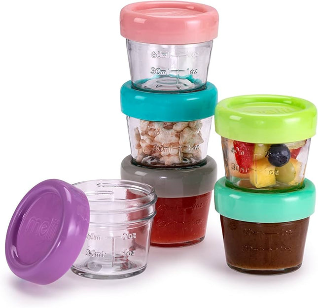 Pack De 6 Contenedores De Vidrio 118 ml