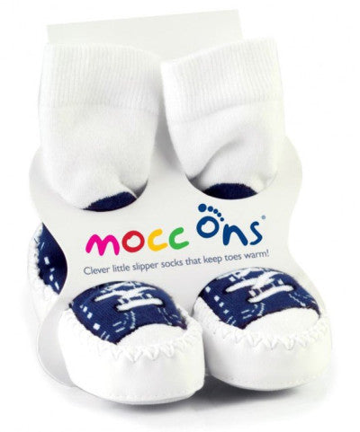 Mocc Ons 6-12 months  - navy sneaker 6-12m / 6-12m