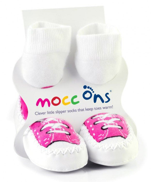 Mocc Ons 18-24 months  - fuchsia sneaker / 18-24m