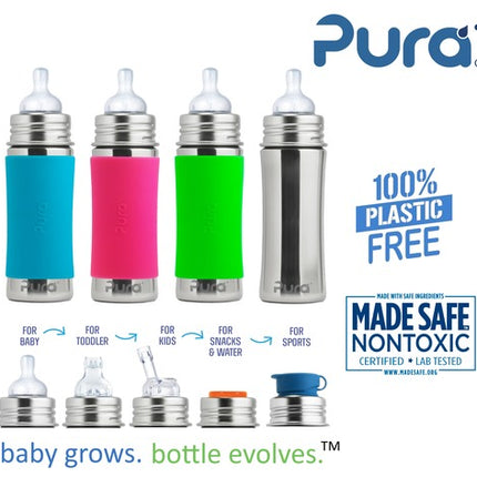 MAMADERA DE ACERO INOXIDABLE PURA KIKI 325ML