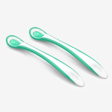 Set de cucharas sensibles al calor Easy Eating verde - Nuvita