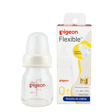 Mamadera de Vidrio Flexible Boca Estándar Pigeon