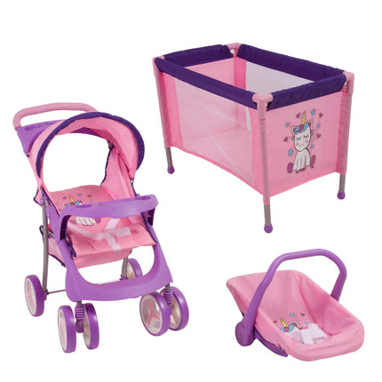 Coche de Muñeca /Cuna Unicornio