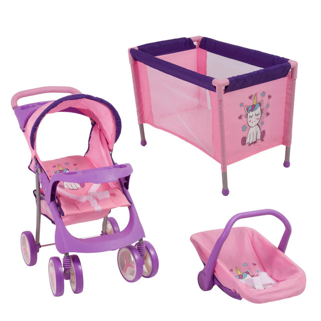 Coche de Muñeca /Cuna Unicornio