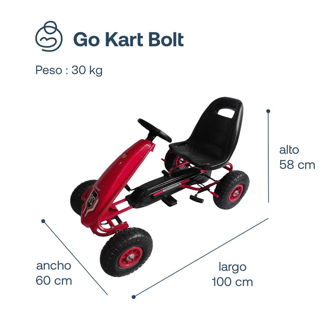 Gokart BOLT GK5040 Rojo