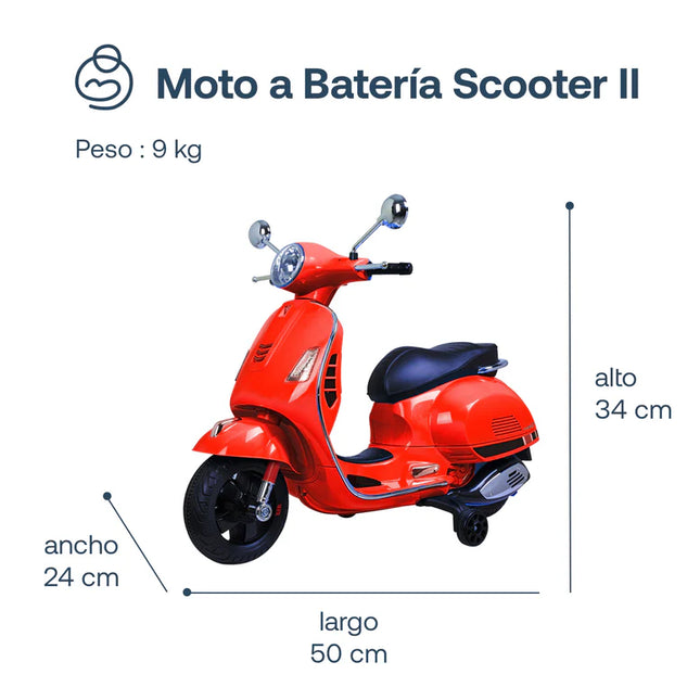 Moto Scooter II Roja