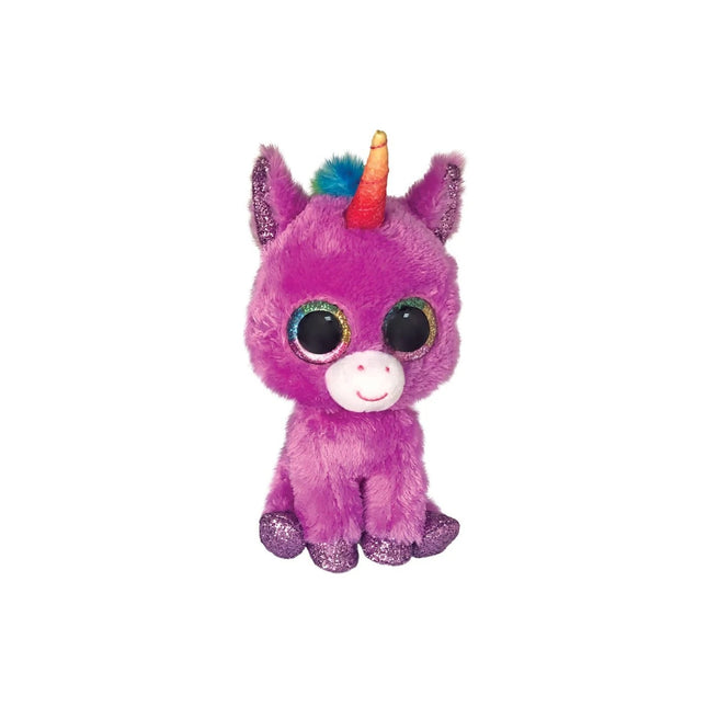 TY BEANIE BOOS ROSETTE UNICORN PÚRPURA MEDIANO