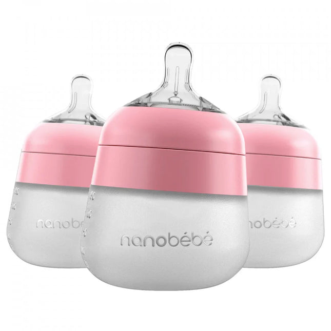 Mamadera Silicona 150 ml pack x 3 Rosa