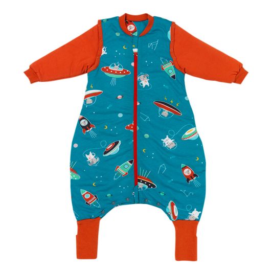 SACO DE DORMIR MANGA LARGA REMOVIBLES CON CALCETINES ANTIDESLIZANTES TOG 3.5 SPACE