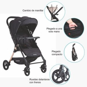 Coche Paseo City Negro