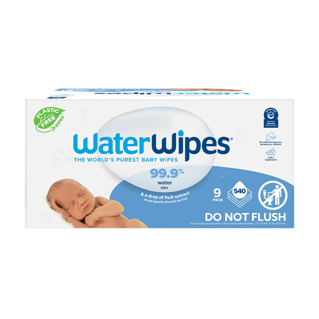 Toalla húmeda Water Wipes 9x60 Caja 540 unidades 99.9 Agua