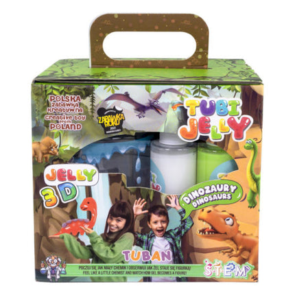 Set Tubi Jelly 6 Colores + Acuario - Dinosaurios