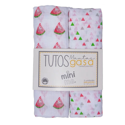 Pack Tutos Muselinas 92*100 cms Sandías