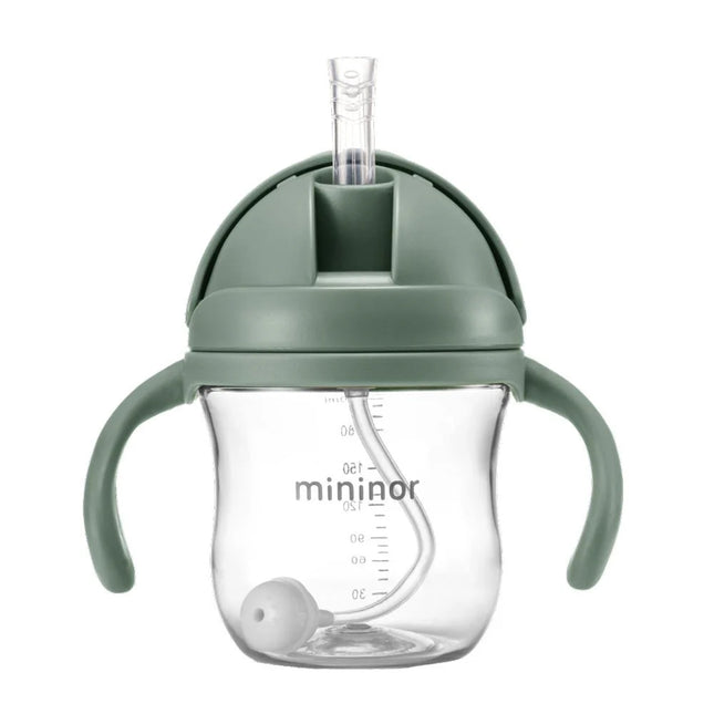 Vaso con bombilla Mininor 220ml Verde