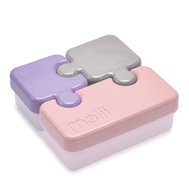 Contenedor De Alimentos Puzzle Rosa